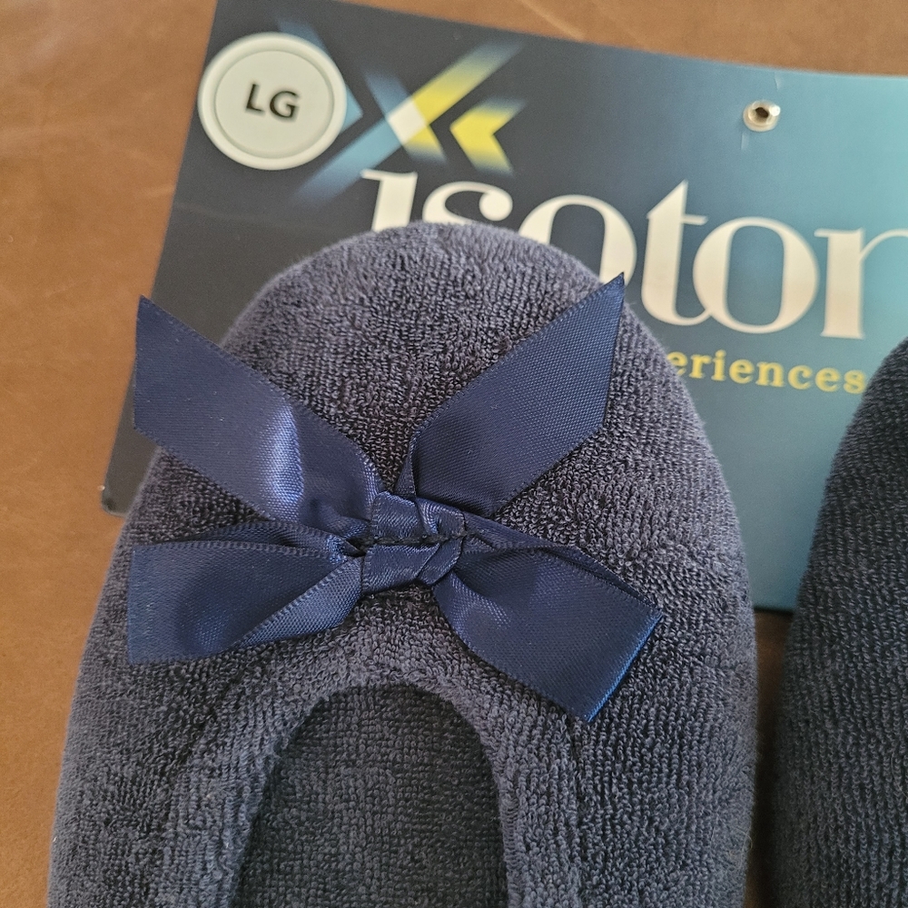 Brand New Isotoner Navy Slippers